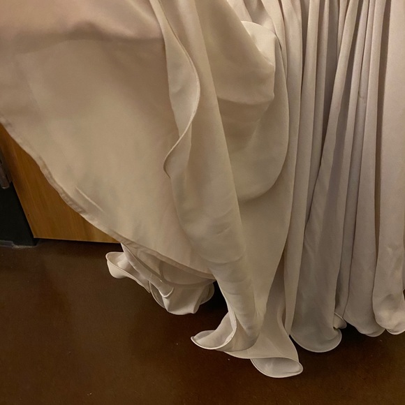 French Connection Blush Beaded Bow Tulle Dress - Picture 11 of 12